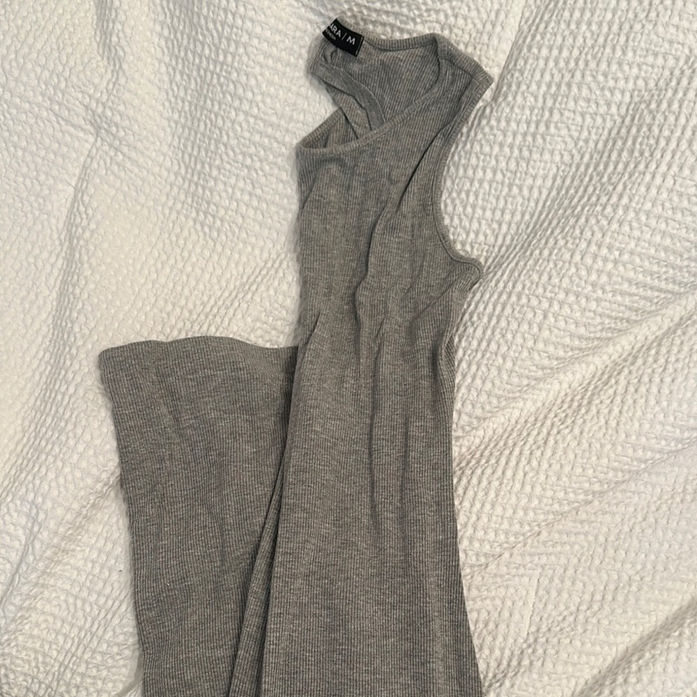 Gray Sleeveless maxi dress